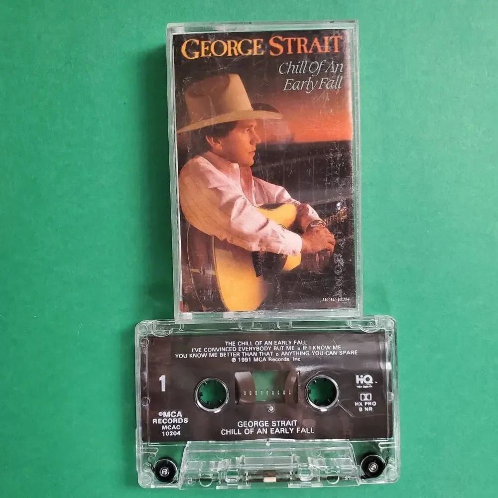 George Strait Chill of an Early Fall Cassette 1991